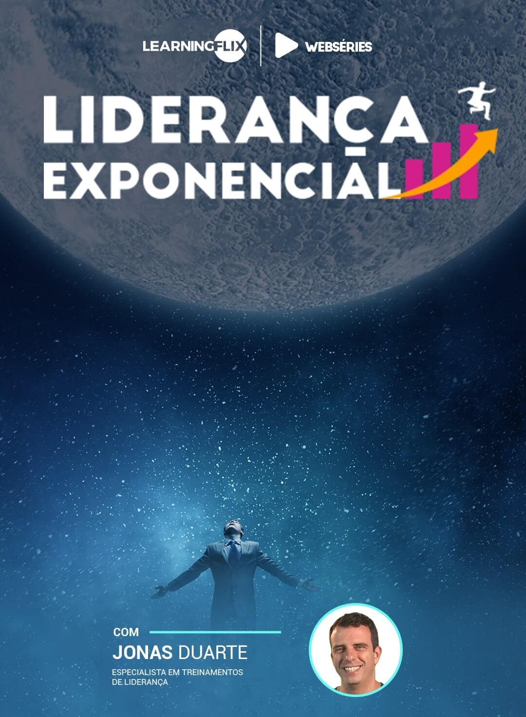 capa da websérie Liderança exponencial com Jonas Duarte